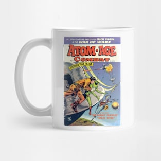 1950's Style Sci Fi Comic Book Cover Atomic War Artwork Mug